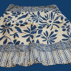 Vintage American eagle outfitters  blue floral skirt size 2